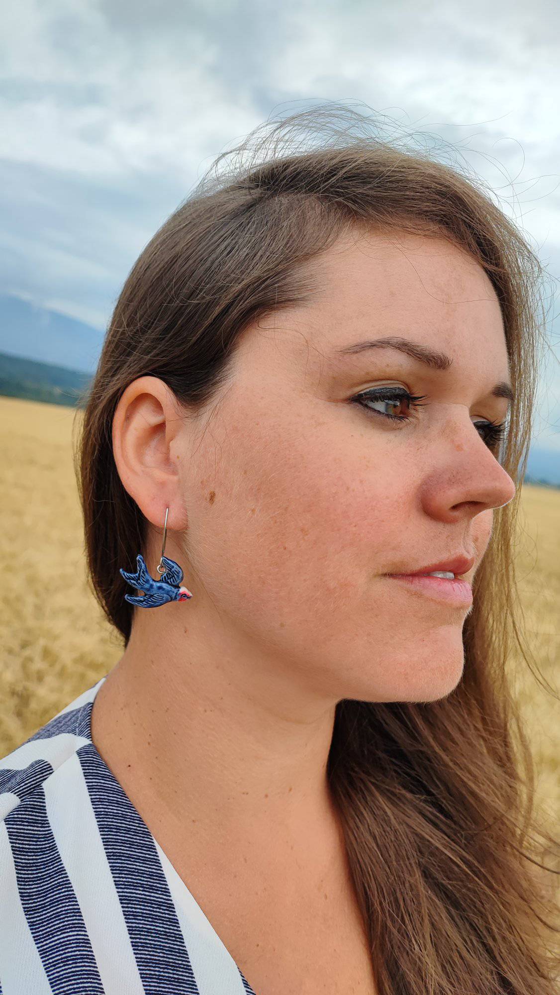 Earrings - SWALLOWS