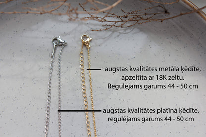 Komplekts - PĪLĀDZIS (auskari + kaklarota)