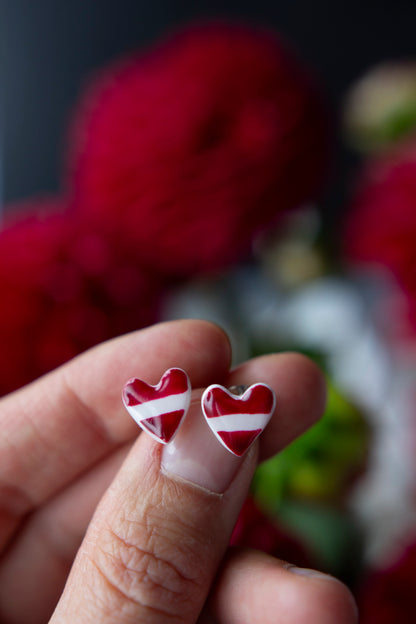 Latvijas rotu komplekts - piespraude ZAĶIS un auskari SIRDIS