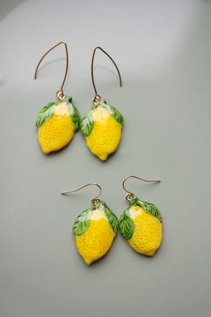 Earrings - RED PEONIES